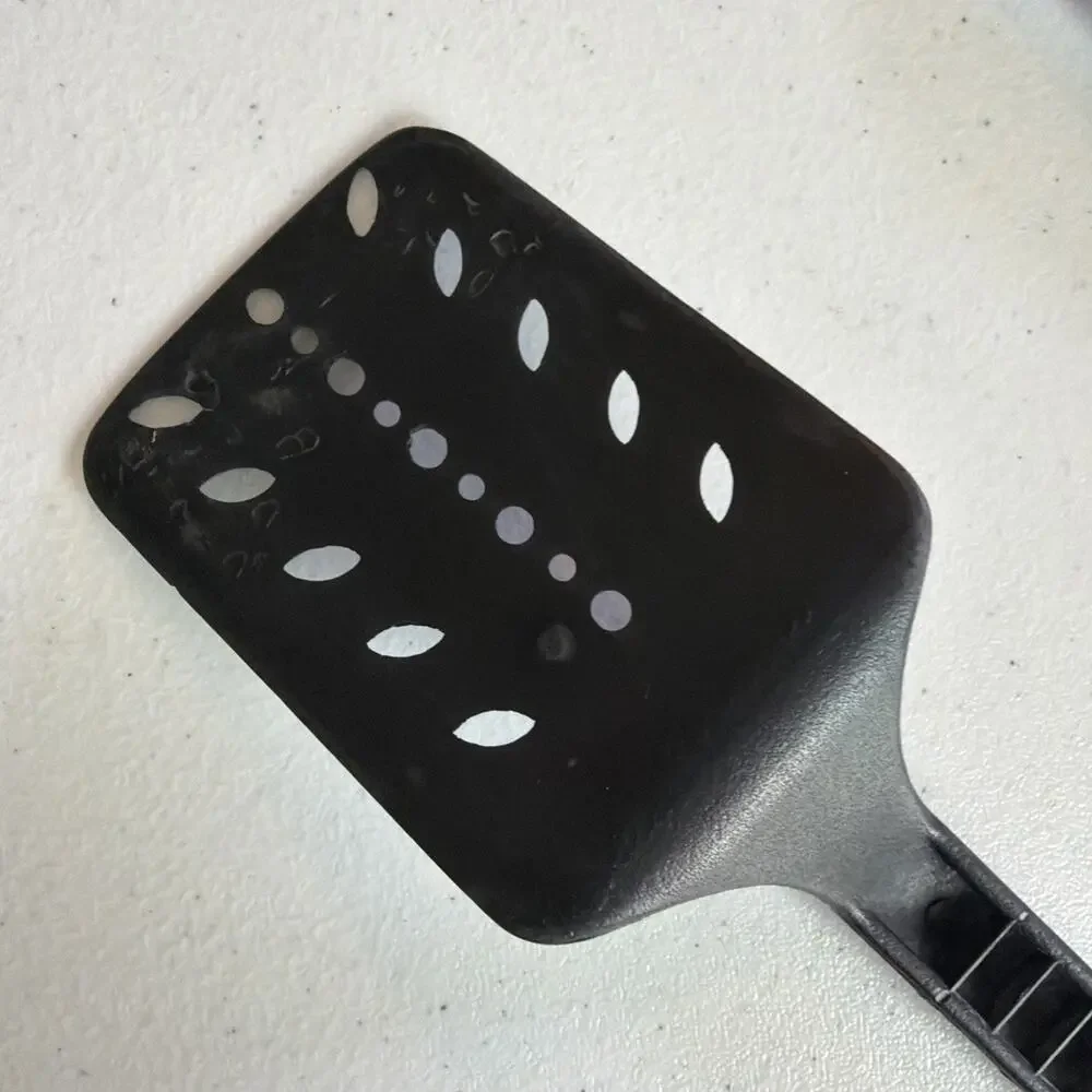 13” Farberware Spatula spoon Slotted Turner lot of 2 Black Nylon Plastic USA